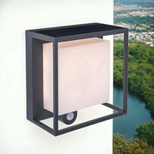 Lampe solaire murale détecteur de mouvement LED extérieur jardin