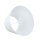 Abat-jour en tissu pour lampe de table E14 Ø 25 cm Blanc conique