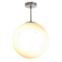 Lampe de plafond laiton verre Abat-jour sphérique...