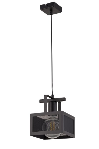 Lampe à suspendre noire design industriel jusquà 0,8 m E27