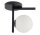 Plafonnier moderne Noir Boule Verre G9 confortable