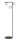 Lampadaire noir verre m&eacute;tal confortable 150 cm 3-flmg