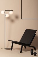 Lampadaire moderne métal or verre 150 cm G9 3 flammes