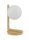 Lampe de chevet dor&eacute;e m&eacute;tal verre 27 cm G9 faible &eacute;blouissement