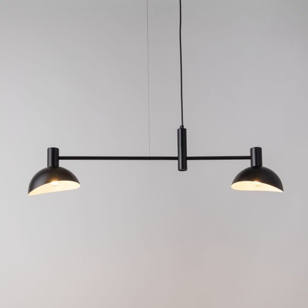 Suspension moderne noir blanc métal E14 jusquà 0,7 m