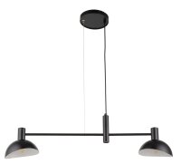 Suspension moderne noir blanc métal E14...