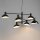 Lampe à suspendre moderne Métal Noir Blanc E14 Multi-flamme