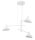 Suspension blanche métal 3 flammes L:75 cm E14 Moderne