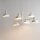 Suspension moderne Blanc Métal E14 L:90 cm Grand