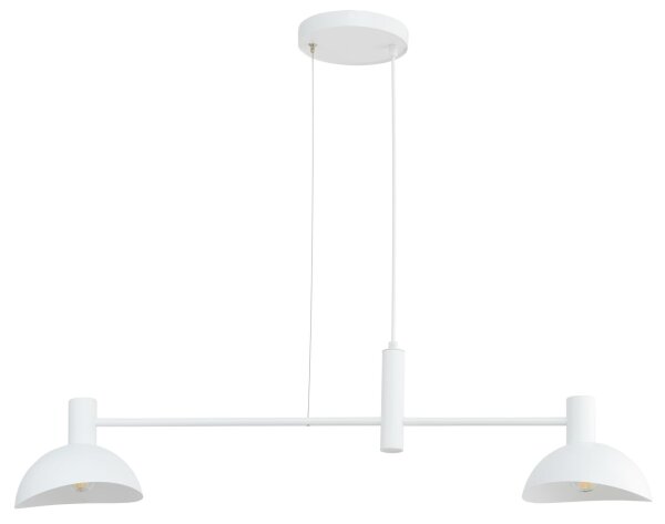 Lampe à suspendre moderne métal blanc L:90 cm E14 décoratif