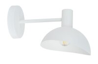 Petite applique blanche M&eacute;tal Liseuse E14 L:18 cm