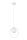 Suspension design verre métal blanc jusquà 0,9 m G9