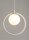 Suspension design verre métal blanc jusquà 0,9 m G9