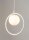 Suspension design verre métal blanc jusquà 0,9 m G9