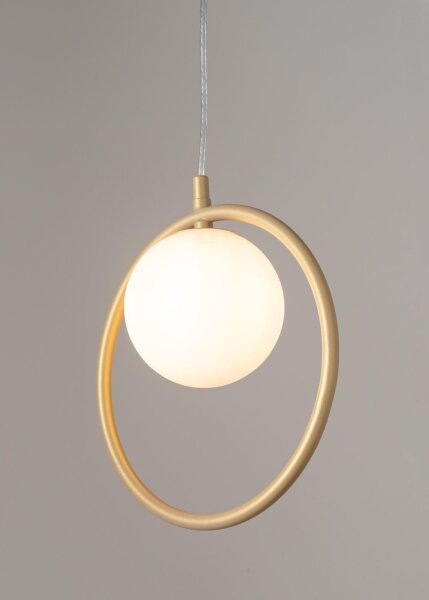 Lampe à suspendre Métal Or Verre Boule Ø12 cm G9 Moderne
