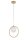 Lampe à suspendre Métal Or Verre Boule Ø12 cm G9 Moderne