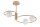 Plafonnier design verre métal décoratif G9 confortable