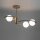 Plafonnier design verre métal décoratif G9 confortable
