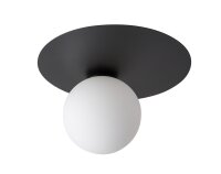 Verre Plafonnier Métal Noir Boule Ø14 cm...