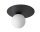 Verre Plafonnier M&eacute;tal Noir Boule &Oslash;14 cm confortable