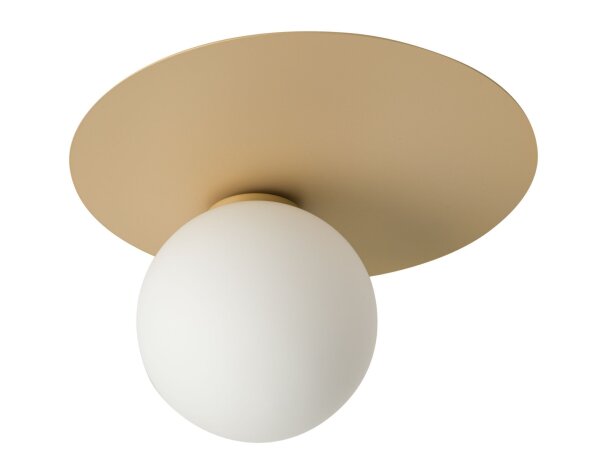 Plafonnier Or Métal Verre Faible éblouissement G9 L:27 cm Petit