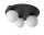 Plafonnier noir Moderne M&eacute;tal Verre G9 confortable