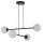 Grande lampe &agrave; suspendre m&eacute;tal verre 4 flammes L:69 cm confortable
