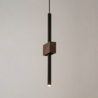Suspension moderne métal bois noir G9 confortable