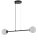 Suspension noire m&eacute;tal verre boule &Oslash;12 cm anti-&eacute;blouissement