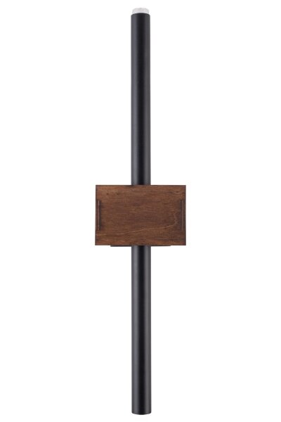 Applique murale noire métal bois G9 L:11 cm confortable