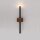 Applique murale noire métal bois G9 L:11 cm confortable