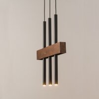 Confortable lampe à suspendre métal bois...
