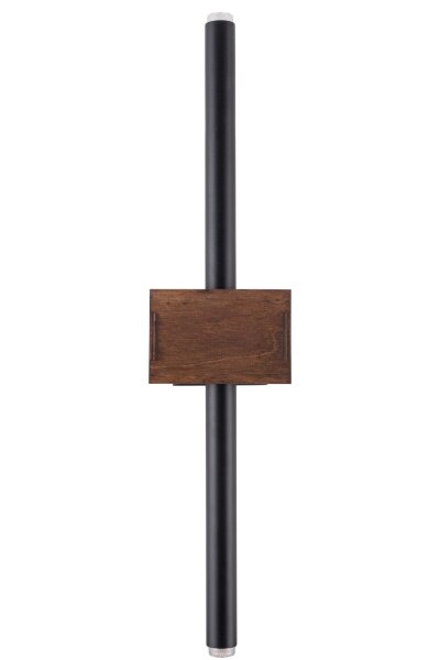 Applique murale moderne bois noir métal G9 H:50 cm