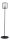 Grand lampadaire noir m&eacute;tal 161 cm E27 styl&eacute;