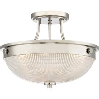 Plafonnier ALVER Ø32cm Nickel 2xE27 Ø33cm...