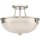 Plafonnier ALVER &Oslash;32cm Nickel 2xE27 &Oslash;33cm Lampe