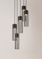 Lampe à suspendre métal noir grille GU10...