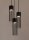 Lampe à suspendre noire cylindre métal Ø20 cm GU10 Moderne