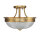 Plafonnier ALVER Ø32cm en laiton Lampe design
