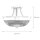 Plafonnier ALVER Ø32cm en laiton Lampe design