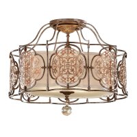 Plafonnier SAMEA en bronze Ø44cm Lampe design