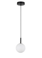 Boule Lampe &agrave; suspendre Noir Blanc M&eacute;tal...