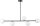 Plafonnier Multi-flamme Verre M&eacute;tal Noir Blanc G9