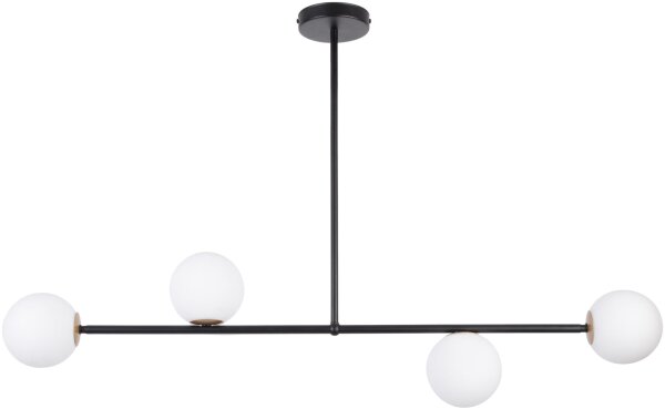Longue lampe de plafond verre métal G9 104 cm confortable