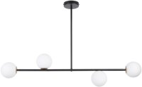 Longue lampe de plafond verre m&eacute;tal G9 104 cm...