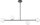 Longue lampe de plafond verre m&eacute;tal G9 104 cm confortable