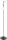 Lampadaire noir m&eacute;tal verre grand 160 cm 3-flamme G9