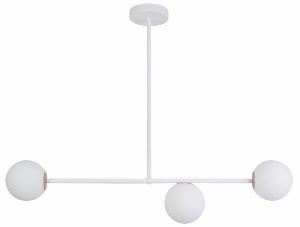 Kugel Plafonnier métal verre anti-éblouissant G9 3-flamme