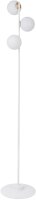 Lampadaire 3 flammes m&eacute;tal blanc boule lecture G9...