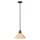 Lampe de plafond ANABELL 7 bronze &agrave; raccourcir &Oslash;36cm Lampe